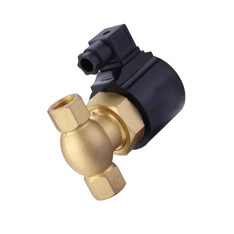 2L170-15 220V Steam Air Water Solenoid Valve High Temperture Electric Steam Brass Solenoid Valve