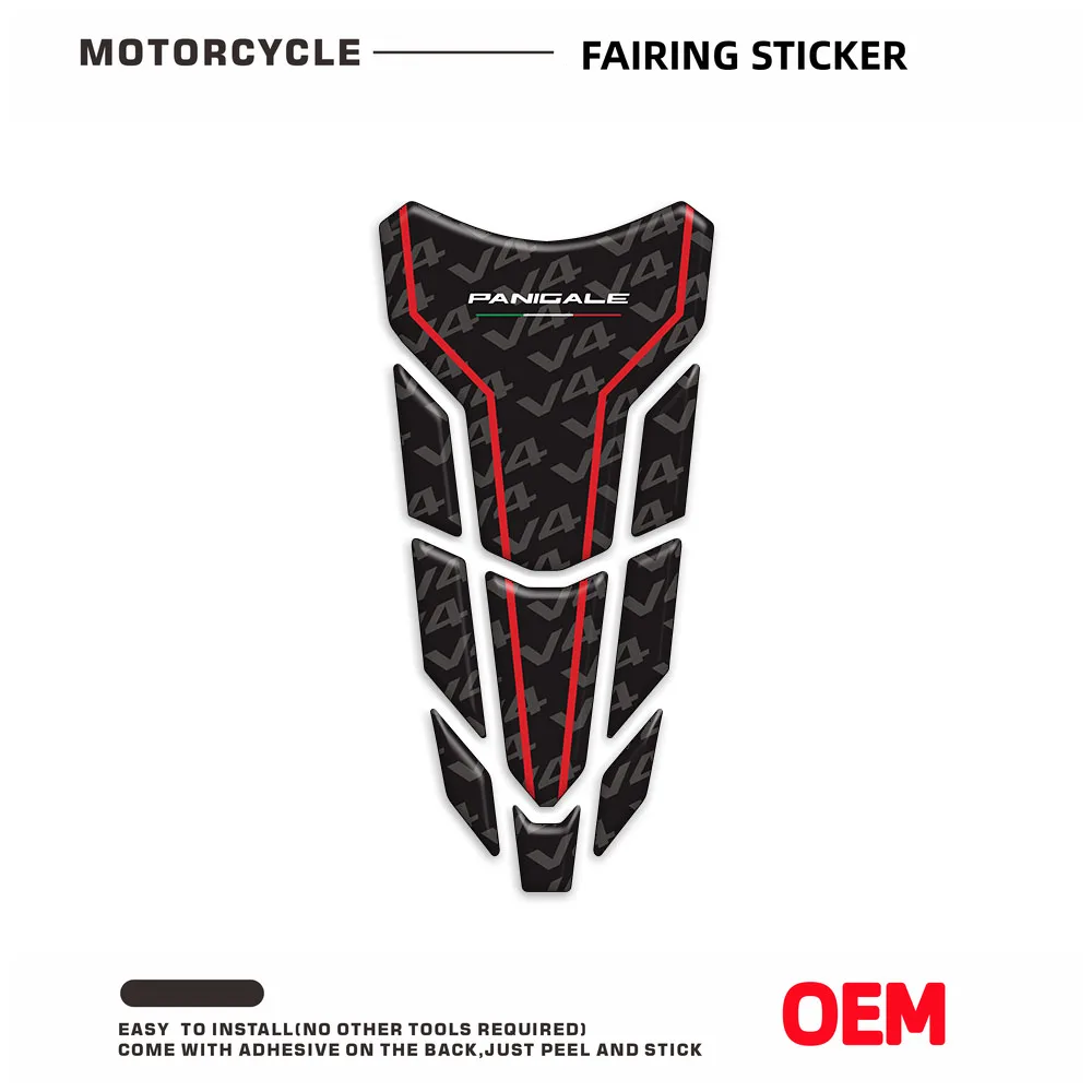 3D Tank Pad Adesivos para Panigale, Acessórios para Motocicleta, Protector Gás Cap, Covers Parts, Decalques de Carbono, V2, V4, V4S, V4SP, 2022