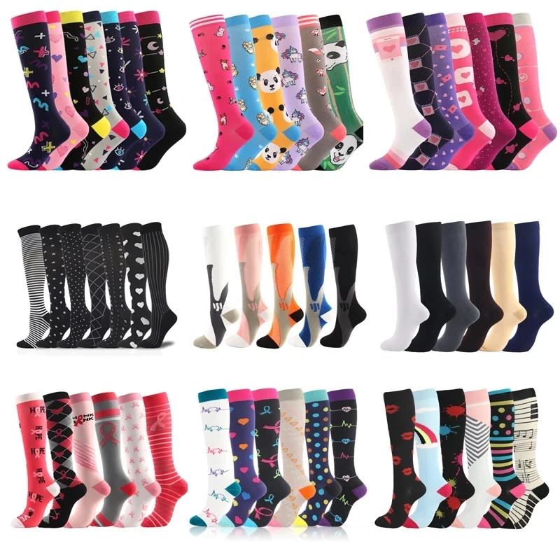 

Combination Compression Socks Medical Varicose Pregnancy Anti Fatigue Elastic Socks Gym Outdoor Sports Marathon Exercise Cycling