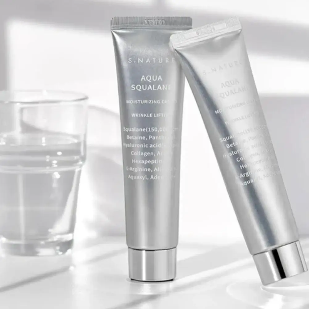 

Korean Squalane Face Cream S.NATURE Squalane Serum Improving Wrinkles Fade Dark Adjust Water&Oil Balance Korean Skin Care