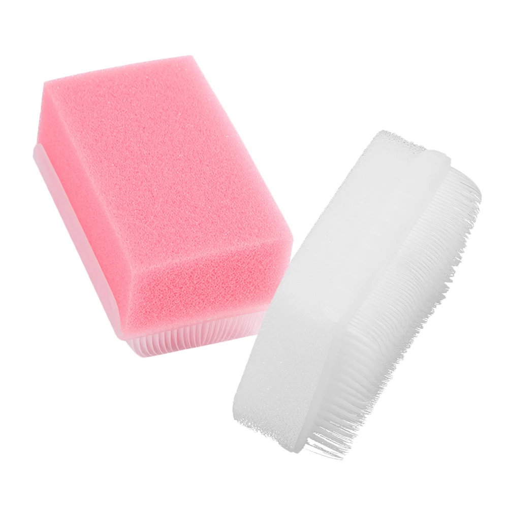 

2pcs Sensory Training Brush Autism Kids White Pink Wilbarger Defensiveness Bath Scrub Children Device