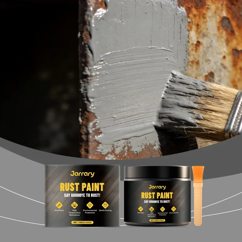 Grey Anti-rust Paint for Metal Steel Rust Renovation Brightening Polishing Multipurpose Cleaning Maintenance Surface Protective