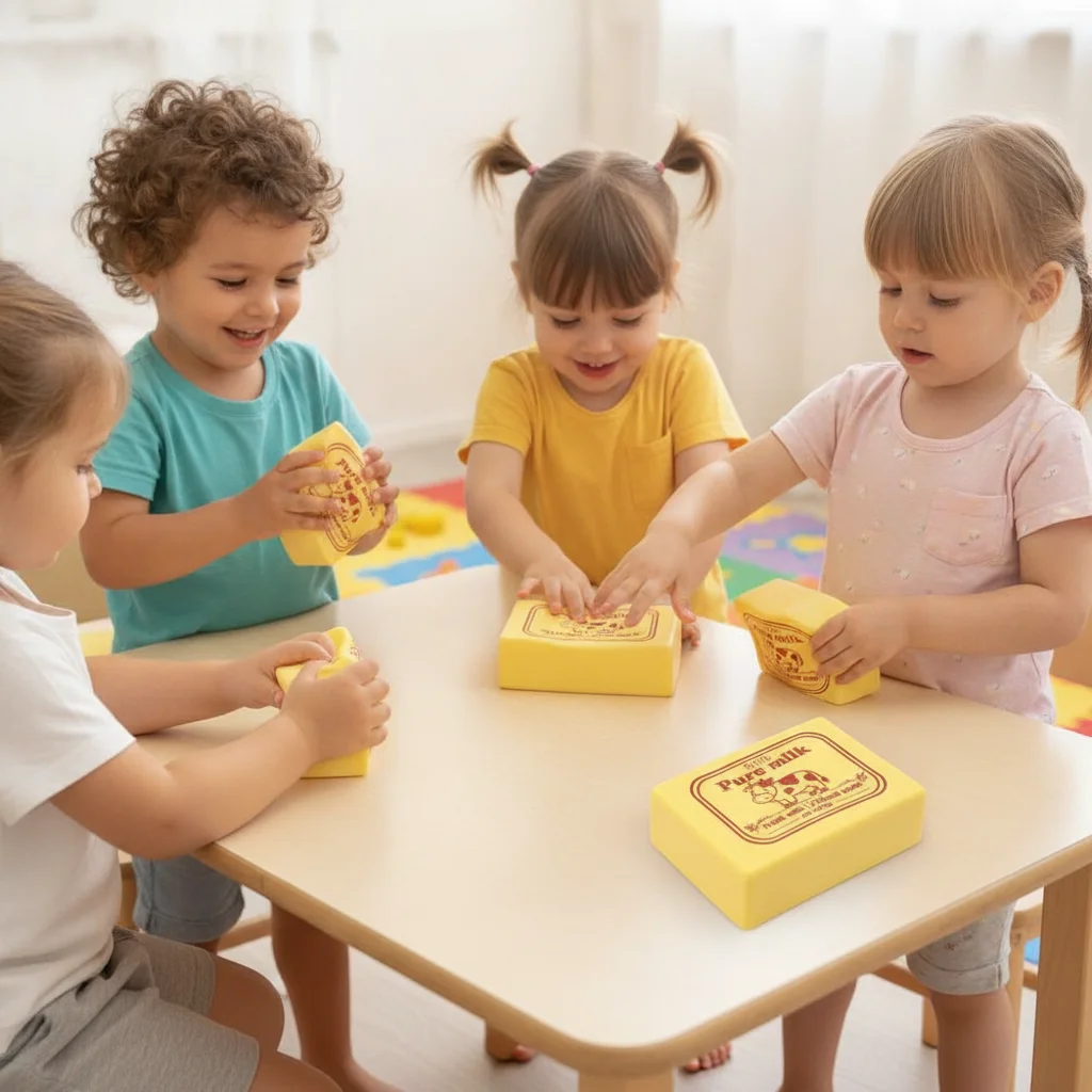 Simulated Simulation Butter Squeeze Toy Sensory Stretch Butter Block Squeezing Toy Relax Gift 10cm Slow Rebound Squeeze Toy