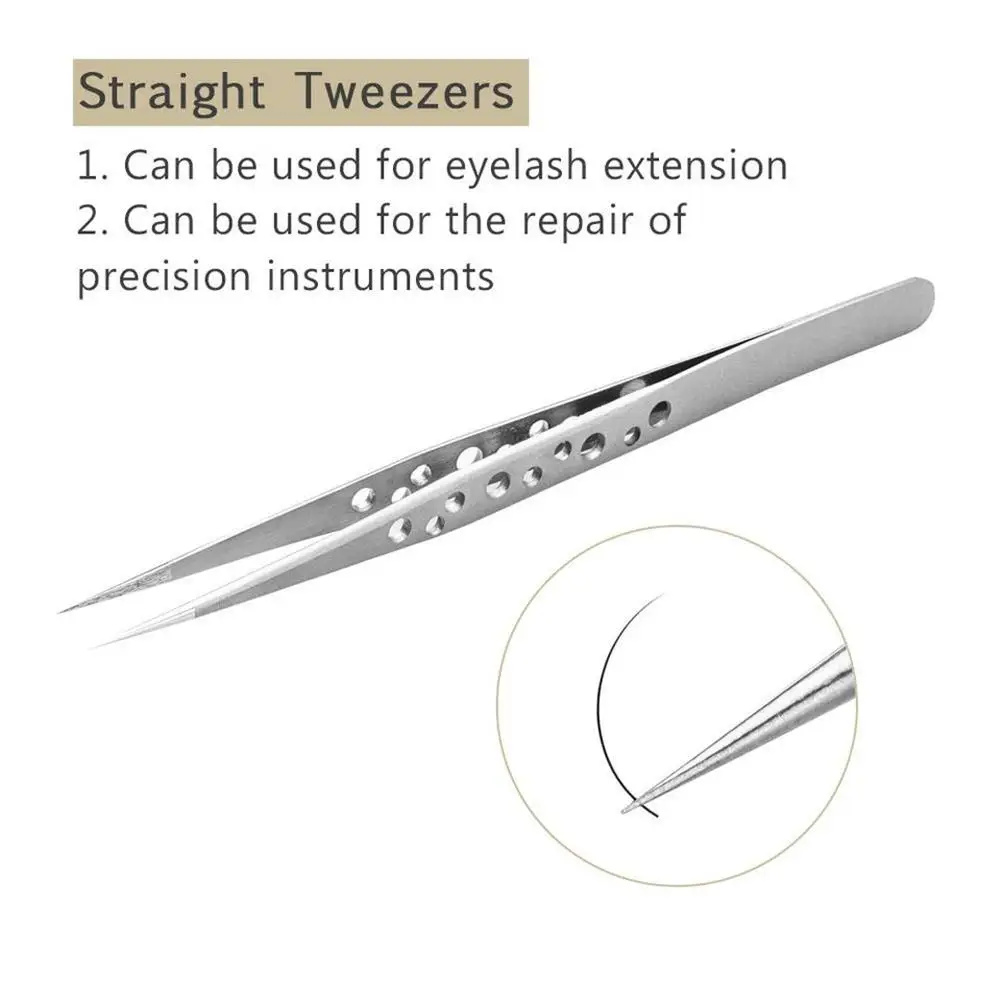 Precision Industrial Tweezers Anti-static Magnetic Stainless Steel Tweezers For Electronics Soldering Maintenance Hand Tools