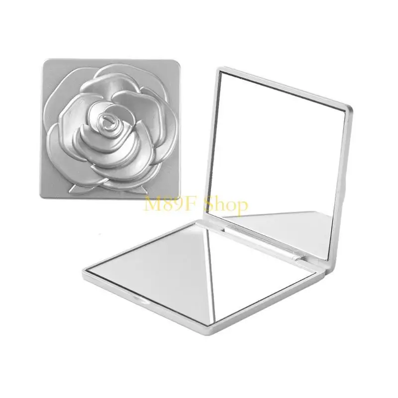 M89F Mirror cosmético viagem dupla face com moldura plástica fina e superfícies espelho profissional