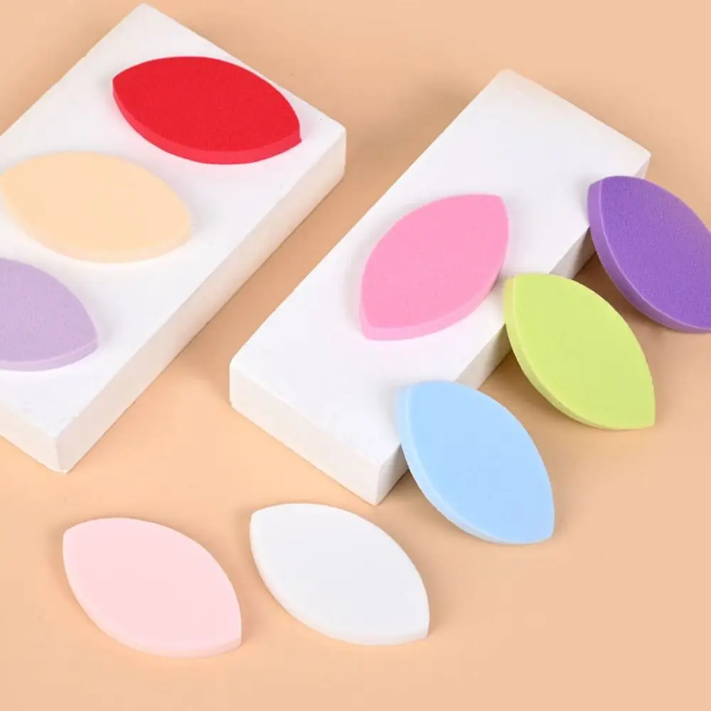 70Pcs Practicing Sponge False Eyelash Pads Colorful Long-lasting Makeup Sponges Soft Leaf Shape Training Eyelash Extensions Tool