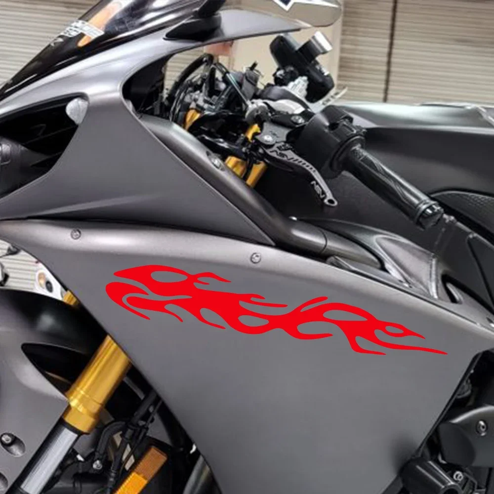 

Интересная наклейка на мотоцикл в форме пламени, виниловая наклейка на окно автомобиля, грузовика, водонепроницаемая наклейка на мотоцикл, аксессуары для авто украшения