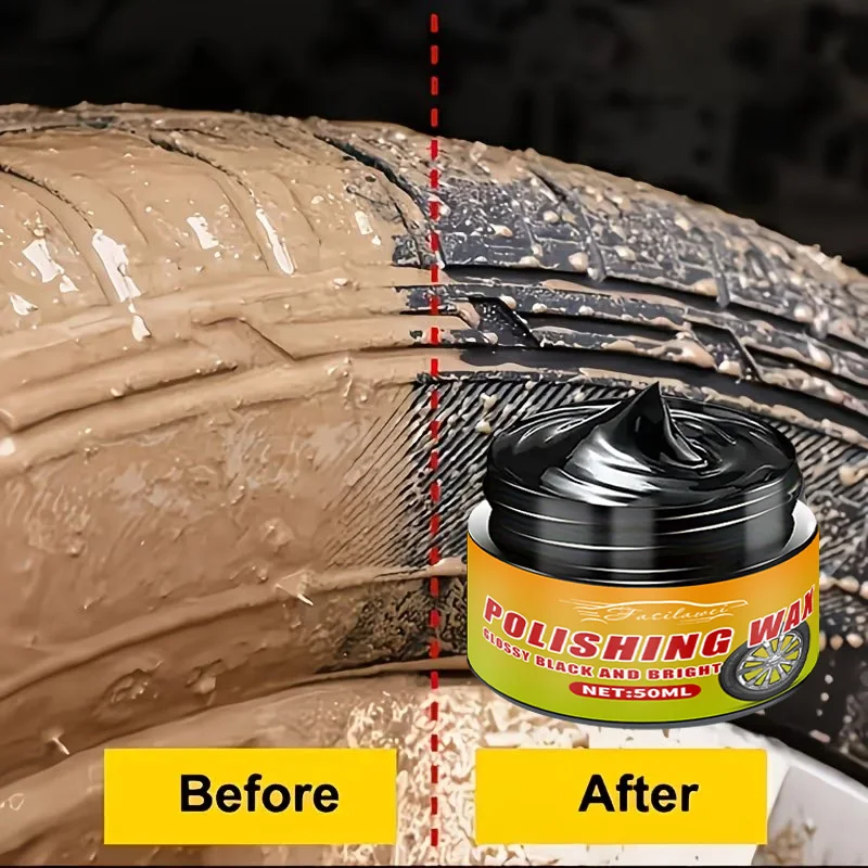 Automobile Interior Black Care Renovation Wax, Tire Renovation & Maintenance Cream, Plastic Parts Repair, Whitening & Blackening