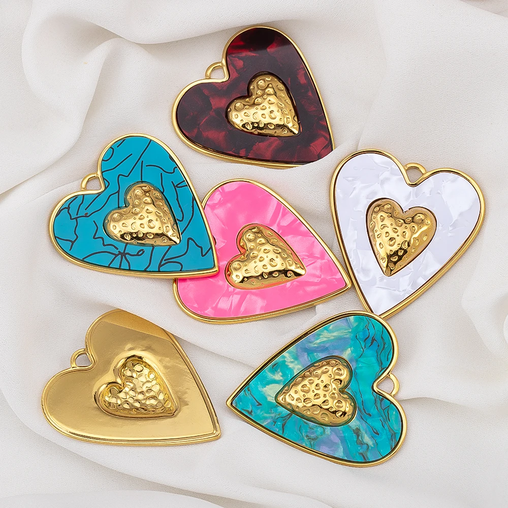 Vintage Fashion Earrings - 1 Pezzo Ciondolo a Cuore in