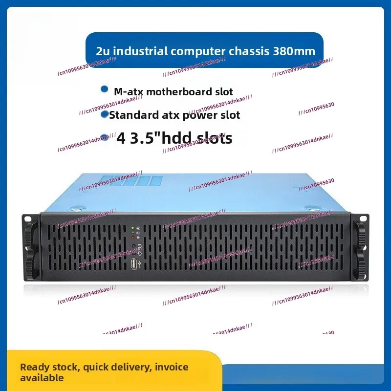 

2U Rack PC Power Supply 380 Deep Compact Security Surveillance Video Storage MATX Industrial Hard Drive Chassis