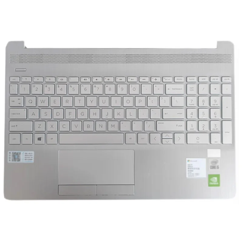 

Suitable for HP 15S DU DY DW DR TPN-C139 laptop C shell keyboard silver L52023-001