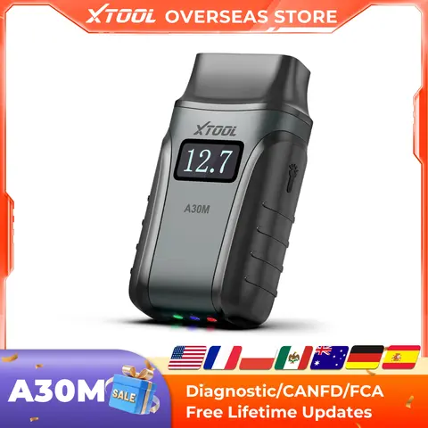 XTOOL A30M Full System Diagnostic Tool Bidirectional OBD2 Scanner Auto Scan Multi-language with 26+Reset Lifetime Free Update