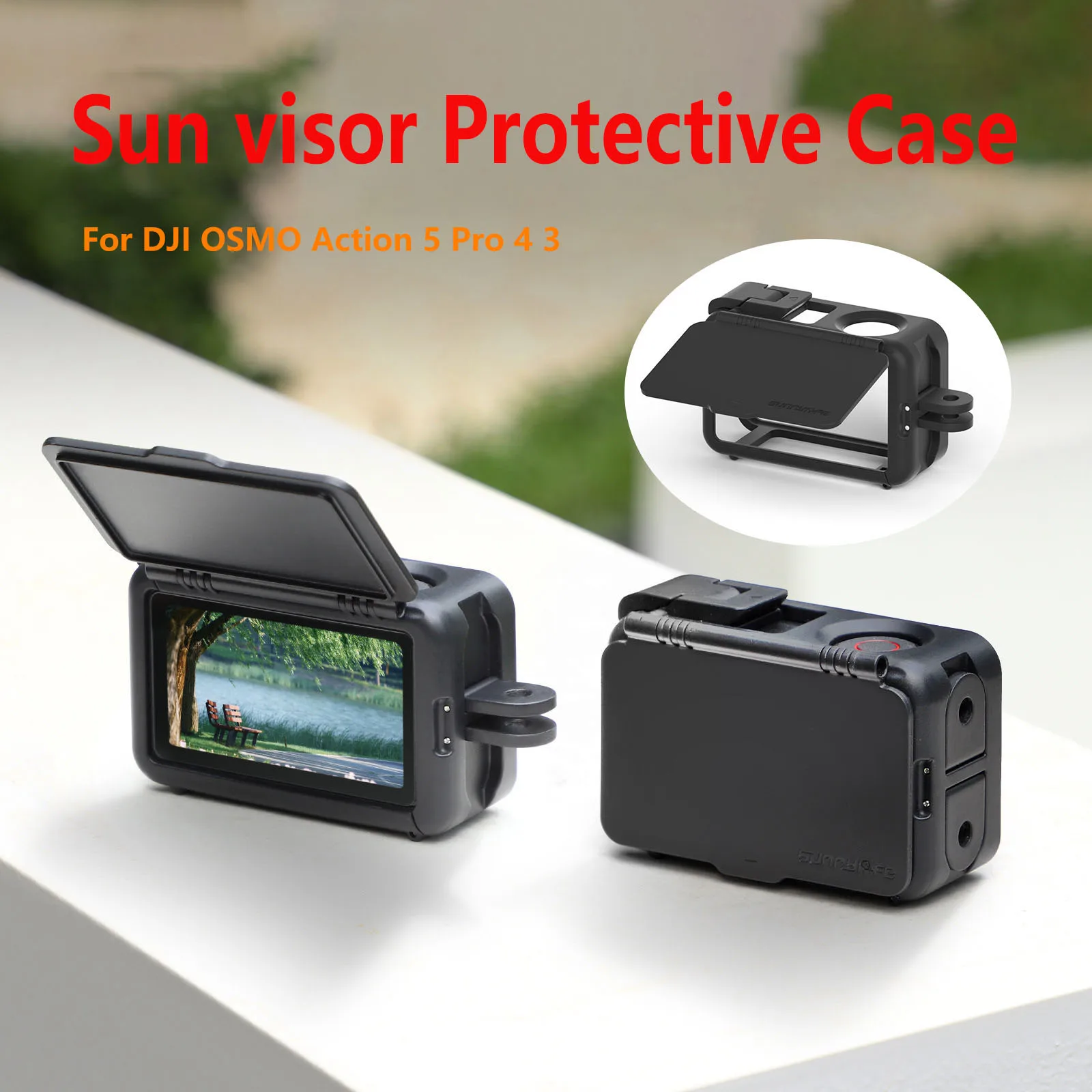 Sunnylife Sun visor Protective Case for DJI OSMO Action 5 Pro 4 3 rabbit cage anti drop and anti shake portable Protective Case