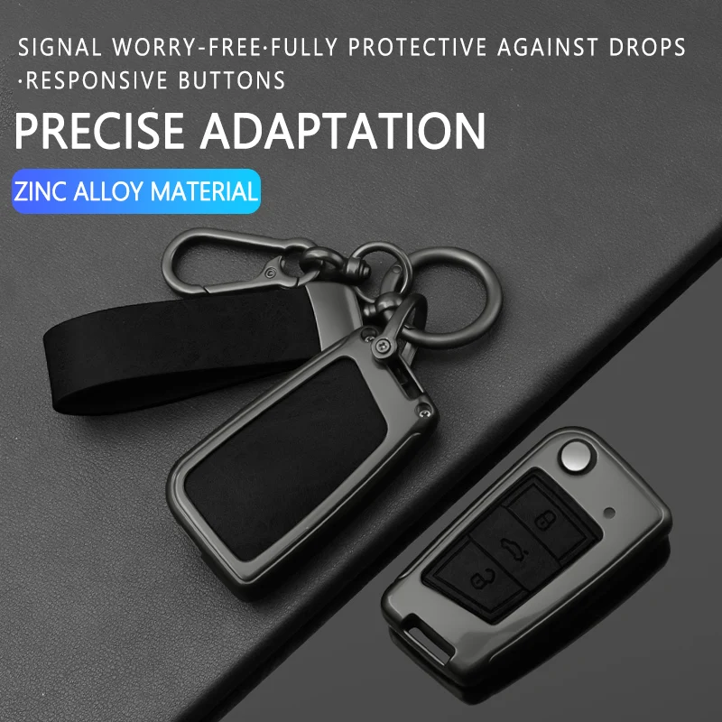 Alloy Car Key Case Cover for VW Volkswagen Golf 7 Seat Arona Passat B8 Seat Leon MK4 Polo Tiguan Beetle Caddy Up Skoda Accessory