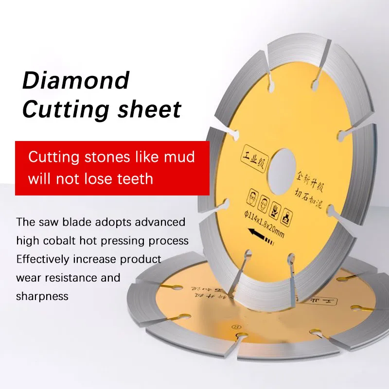 Diamond Grooved Slice Angle Grinder Concrete Wall Granite Cutting Piece Marble Floor Tile Saw Blade
