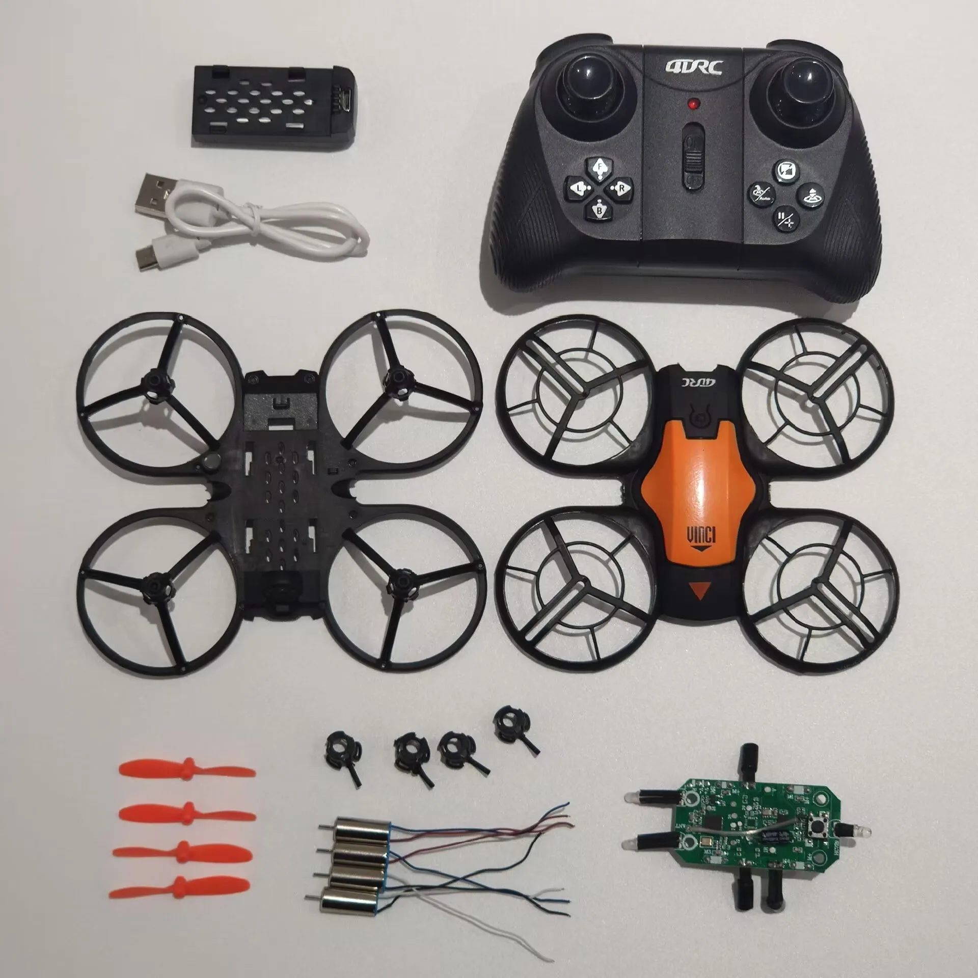 Original 4DRC V8 Mini Drone Spare Part Body Shell / Propeller / Battery / USB Charger / Motor / Controller / Receiver etc.