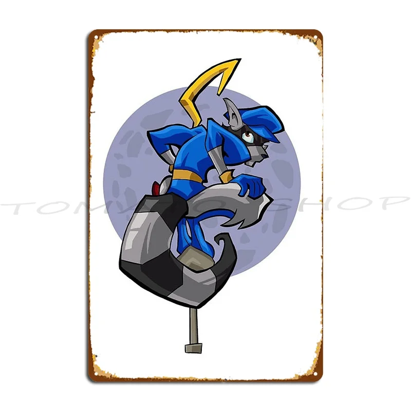Sly Cooper and The Thievius Raccoonus Carmelita  Metal Plaque Poster Wall Cave Cave Retro Club Printed  Tin Sign Poster