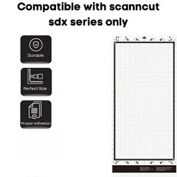 Cutting Mat For Brother scanncut adx series machines, 12x24in Adhesive Mat for Cardstock, Vinyl,Foam and More