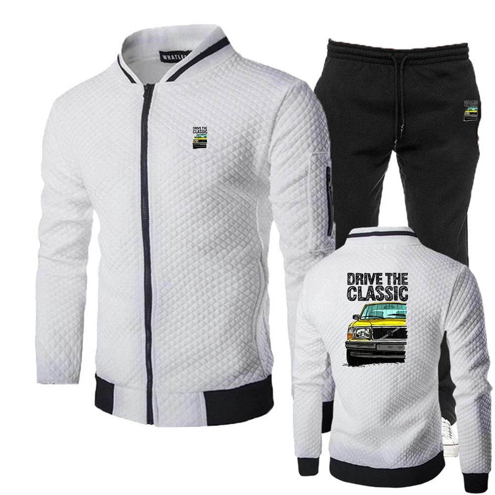 Men's Full Zip Jacket Hooded Pocket Sports Daily Designer Drive The Classic 240 Retro Old Basic Casual Hoodies Pants Suits