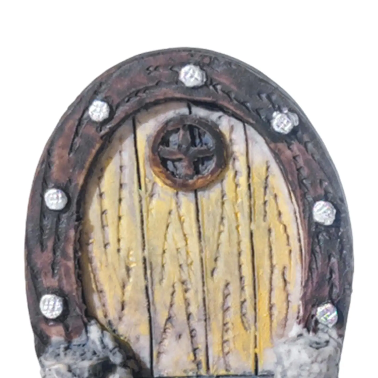 Garden Miniature Door Ornament Resin Statue for Bonsai Decor Creative Aquarium Accessory Collectible Gift