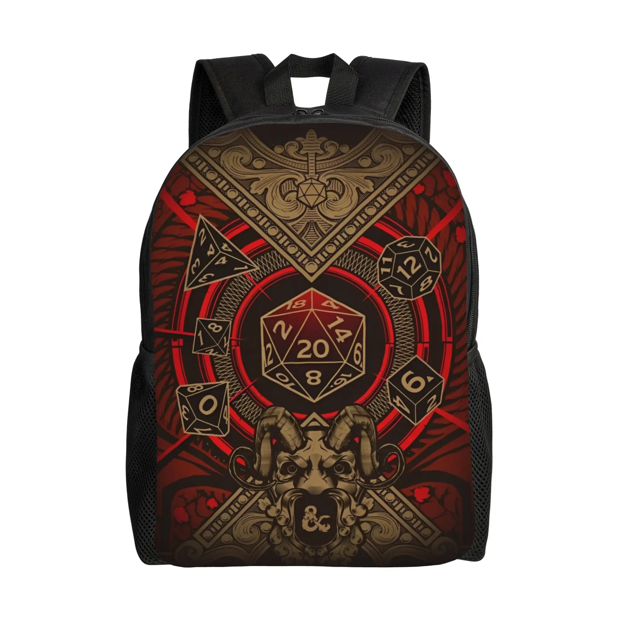 Dungeon Dragon DND Backpack for Men Women Cool Student Business Daypack Laptop Shoulder Bag Gift