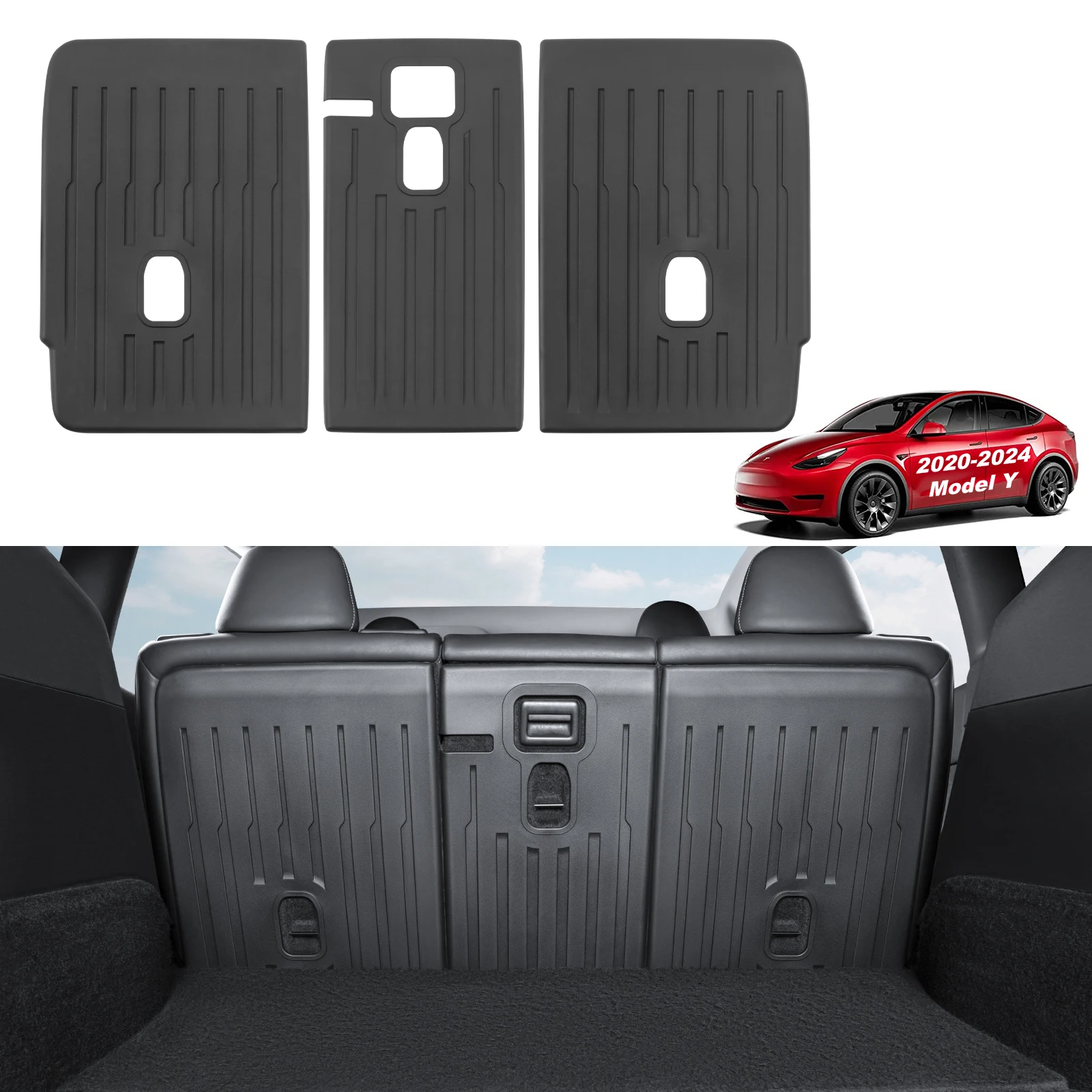 

Rear Back Seat Protector for 2021-2025 Tesla Model Y (Not Fit Juniper) 5-Seater Accessories[Durable Upgraded TPE]