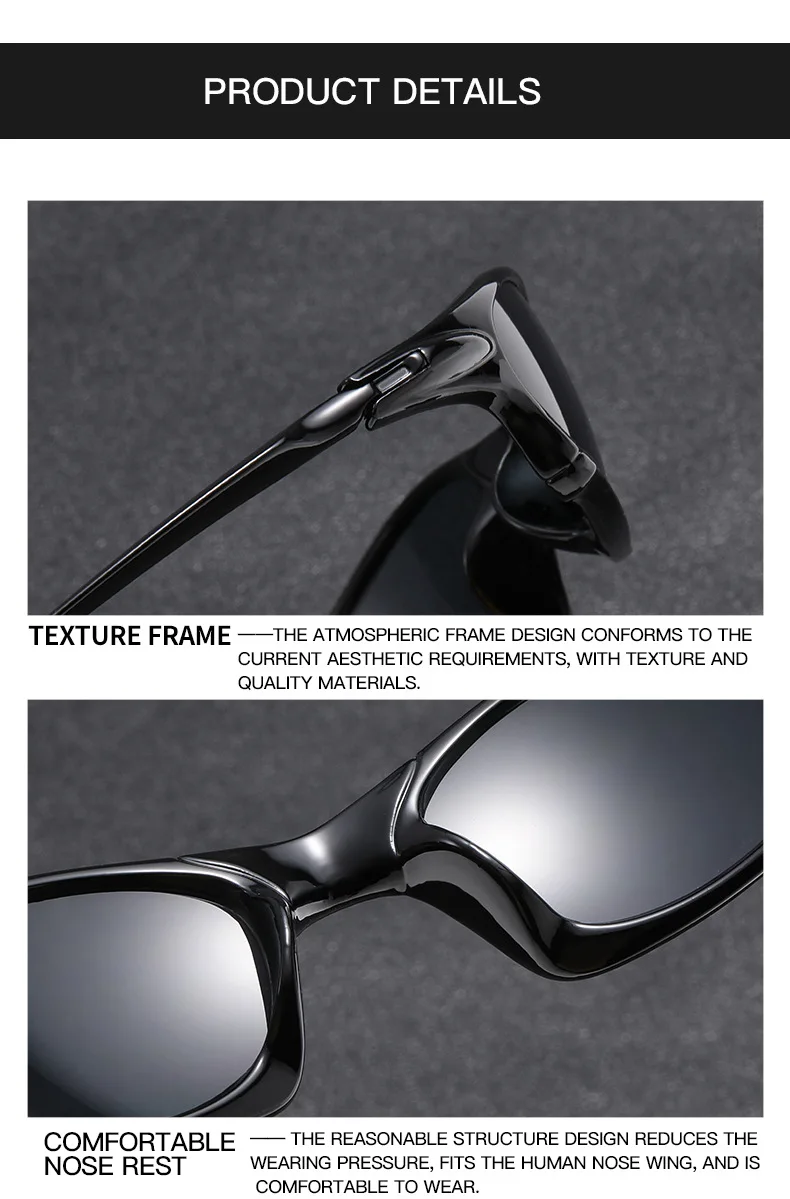 Unisex Sportliche Leichte UV400 Sportsonnenbrille für Männer und Frauen – Outdoor-Radfahren & Wandern Angelbrille – Detail 5