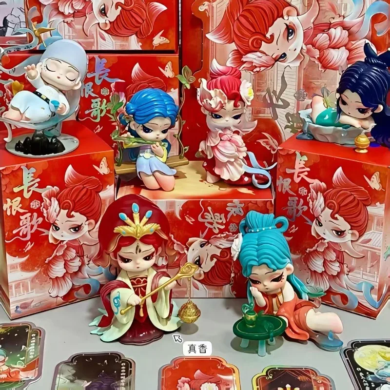 

DODOSUGAR Linglong Summer Charm Shyi Series Blind Box Mystery Box Trendy Toys Kawaii Anime Figures Model Surprise Birthday Gifts