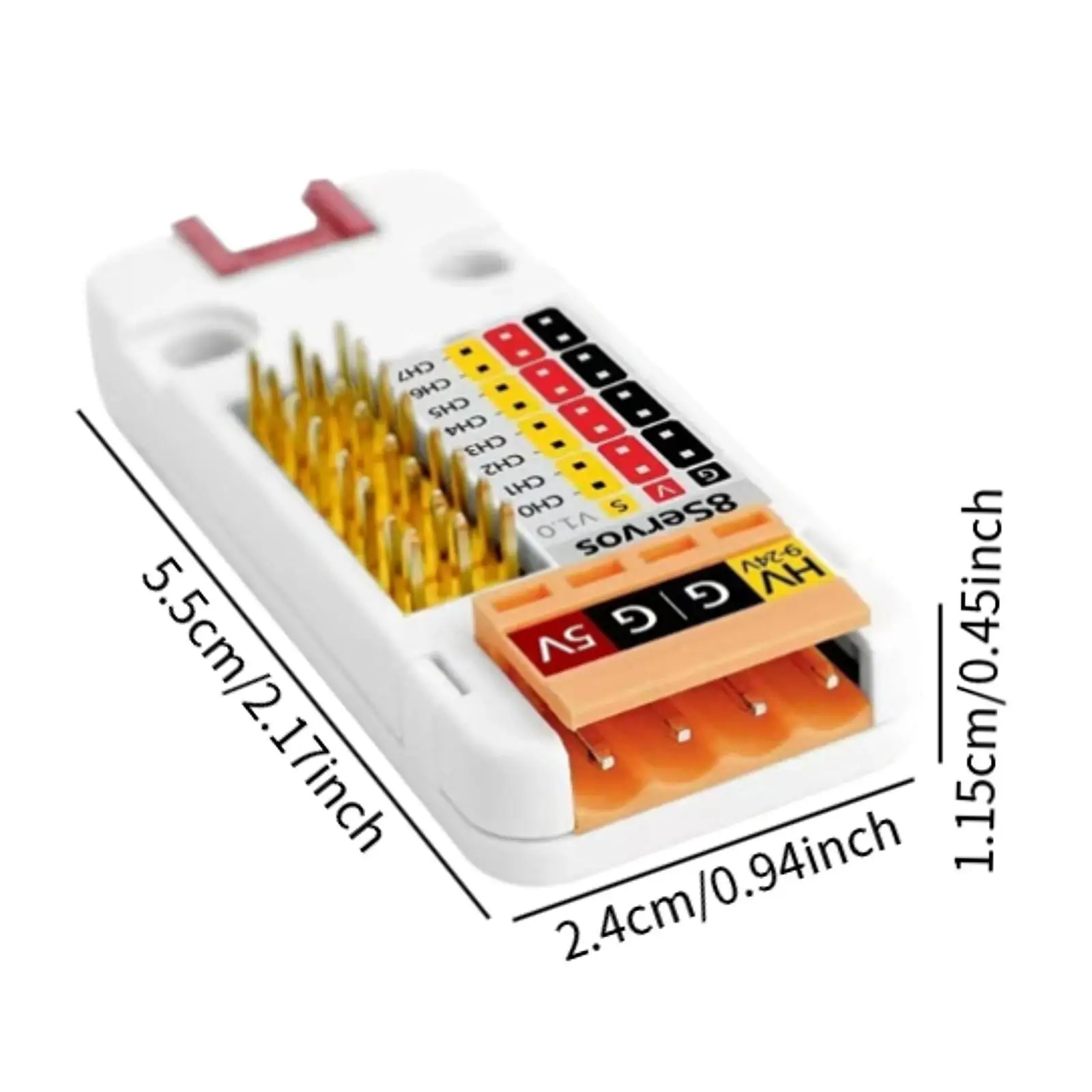 Unit Driver Servo 8 Saluran STM32F030F4 Catu Daya Motor Dapat Diprogram Ringan untuk Mainan Pintar Kontrol Robot Kontrol Servo