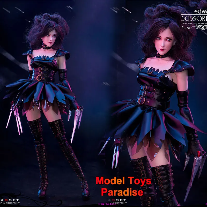 FLAGSET FS-G001 1/6 Female Soldier Scissorhands Girl Full Set 12inch Moveable Action Figure Collectible Model Gifts