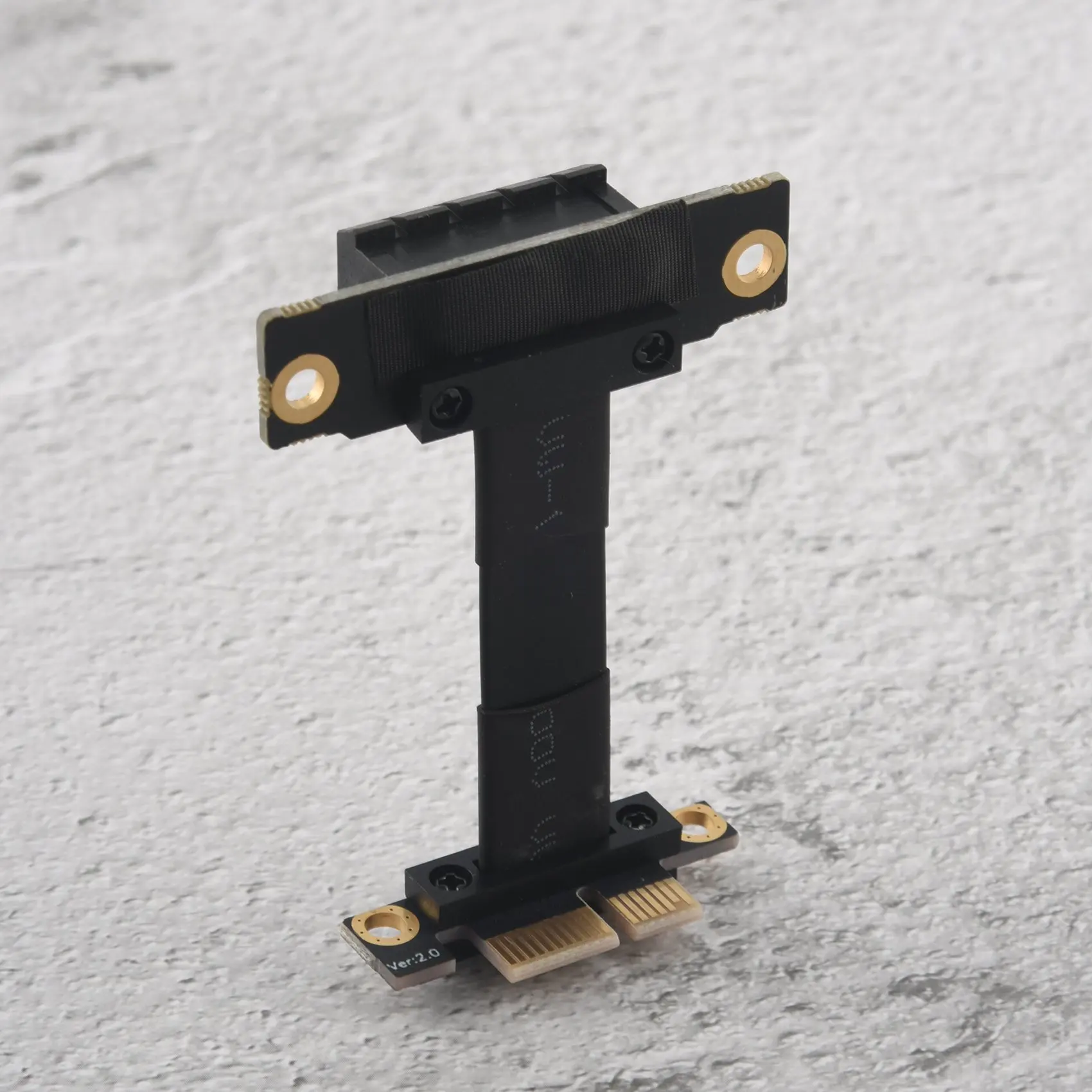 Câble Riser PCIE X1 double câble d'extension Pcie 3.0 X1 à X1 à Angle droit de 90 degrés 8Gbps PCI Express 1X Riser Card-N35R