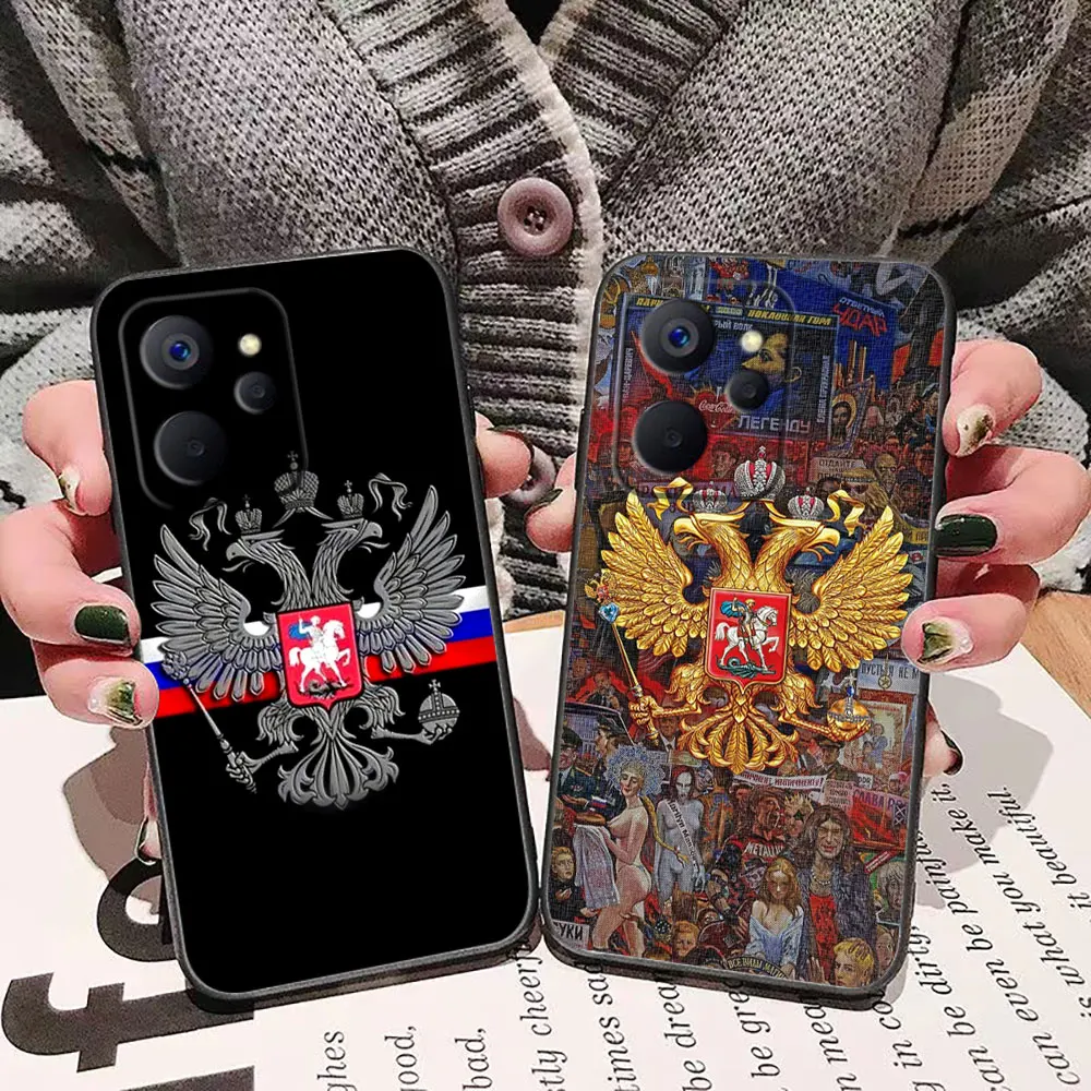 Flag logo of the Russian double headed eagle Cover Phone Case For OPPO Realme 13 12 11 10 9 9i 8 8i 7 7i 6 5 5i 3 Pro Case Funda