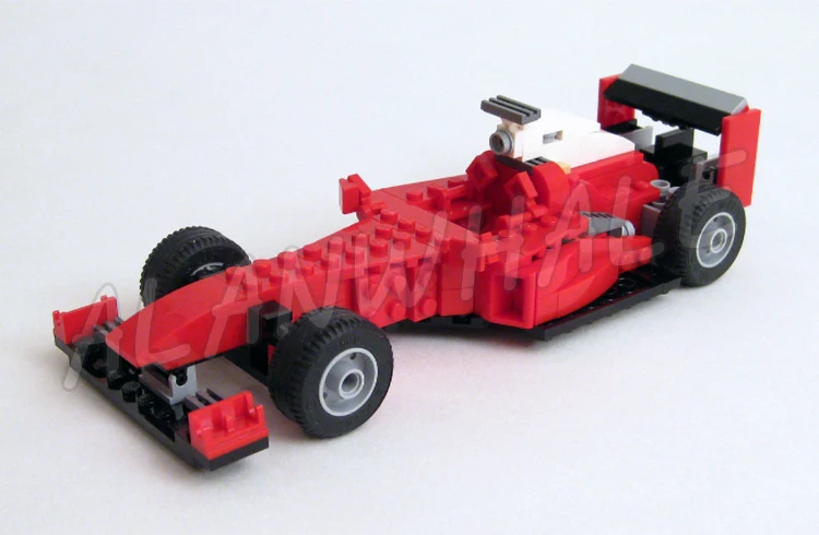 Blocos de Construção Criativos Brinquedo, Carro Vermelho, Super Speedster, Go-cart Veículos, Roadster Racer 3110, 23in 1, Compatível com o Modelo, 278pcs