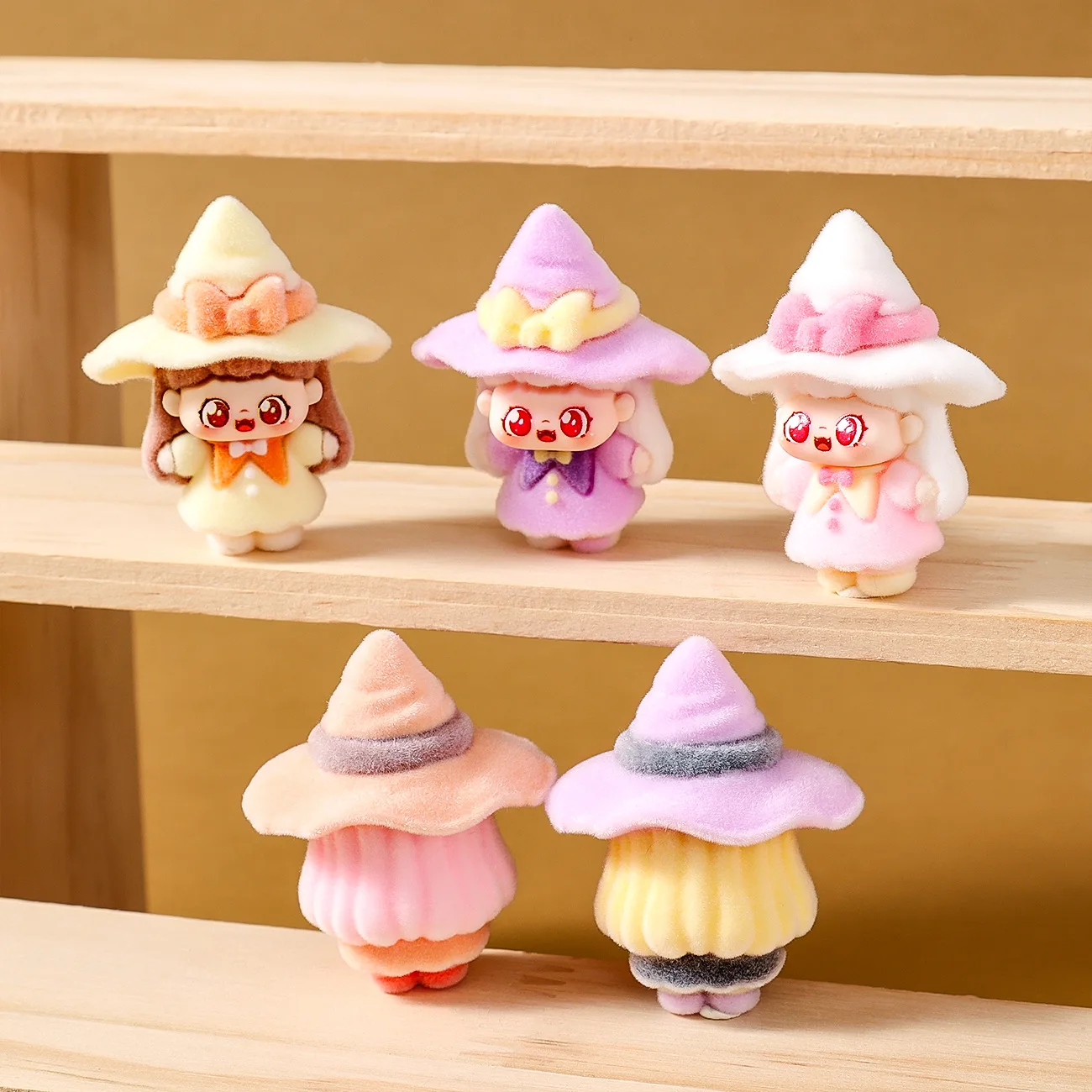 

10 шт., милая зерновая кукла, маленькая ведьма, сладкие настольные украшения