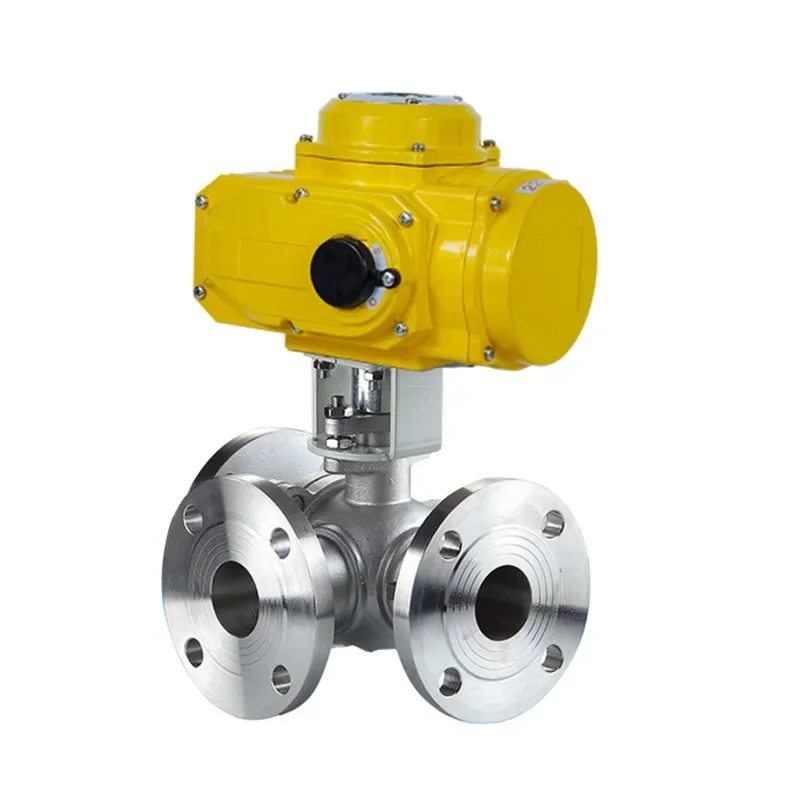 

Mini 2 way 3 way 3 way class #150 #300 flange stainless steel ss304 motorcycle electric actuator ball valve 12v 24v 230v