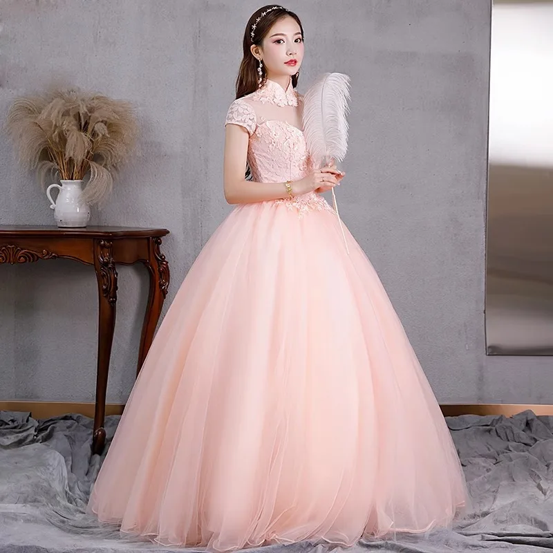 High End Atmospheric Evening Dress Dress for Women New Style Host Solo Stage Performance Costume Student Long Style Performance