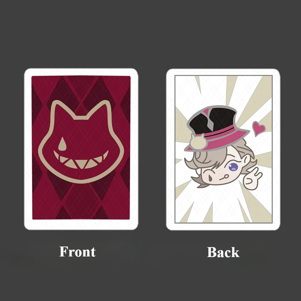 

55 шт. аниме-игра Genshin Impact Lyney Lynette покерные карты реквизит для косплея аксессуары для фокусника коллекция игральных карт