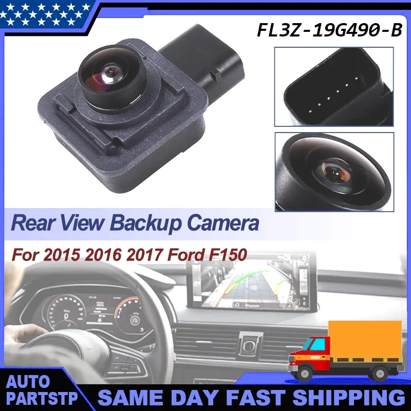 Parking Assist Rear View Backup Camera OE#FL3Z-19G490-B FL3Z19G490DCompatible with Ford F150 2015 2016 2017