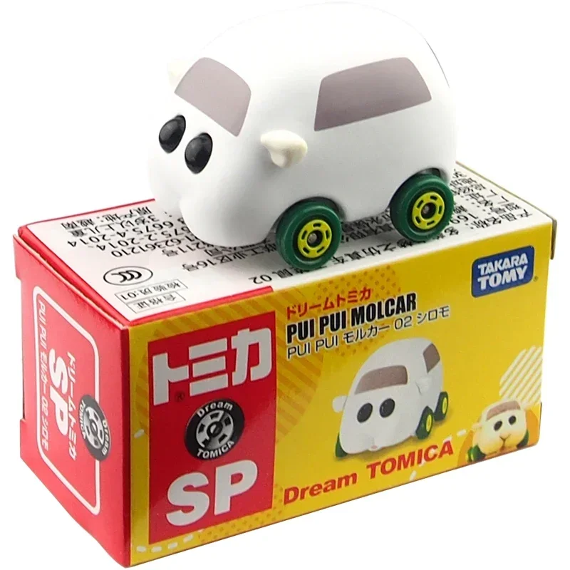 TAKARA TOMY-Tomica Cartoon Guinea Pig Series, Decoração Diecast, Brinquedos Bonitos, Carros de Liga, Modelo Presentes para Crianças, Meninas, 4 Pcs