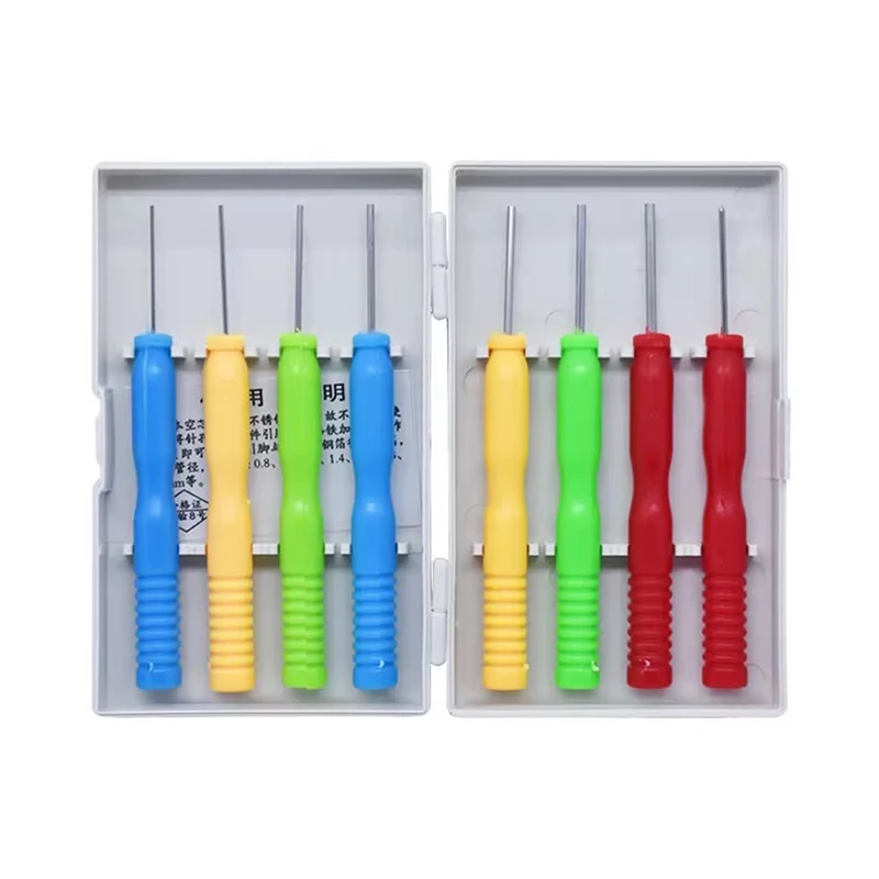 8PCS/Set Hollow Needles Desoldering Tool Electronic Components Stainless Steel Free Box