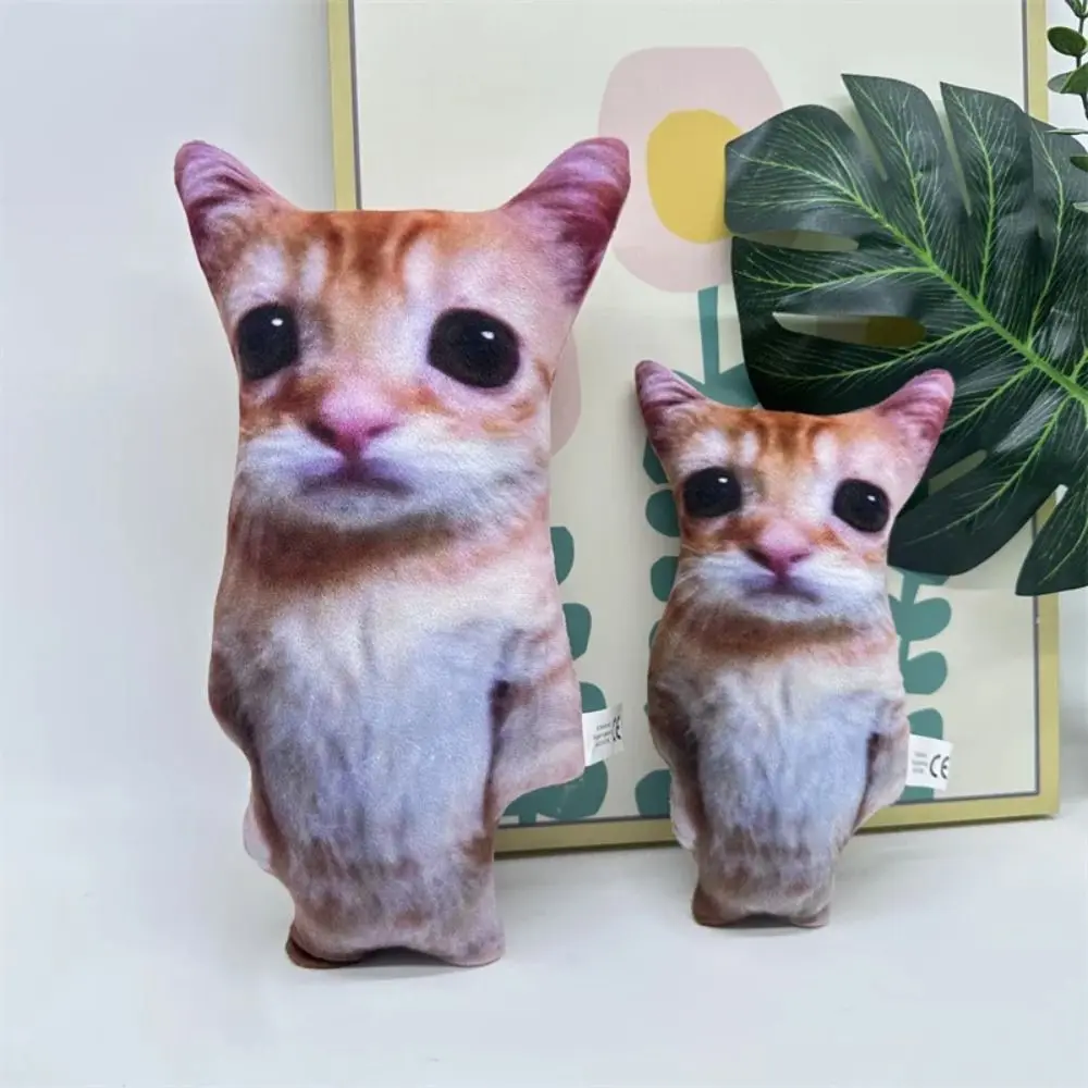 

Stuffed Animal Cute American Shorthair Cat Doll Comfort PP Cotton Stuffed Lifelike Cats Plush Toy Soft Cat Plush Toy Kids Toys