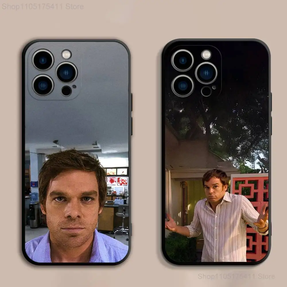 

TV D-Dexter M-Morgan Phone Case For iPhone 17,16,15,14,13,12,Pro,Max,Plus,E,SE4,Air,Mini Black Soft Cover