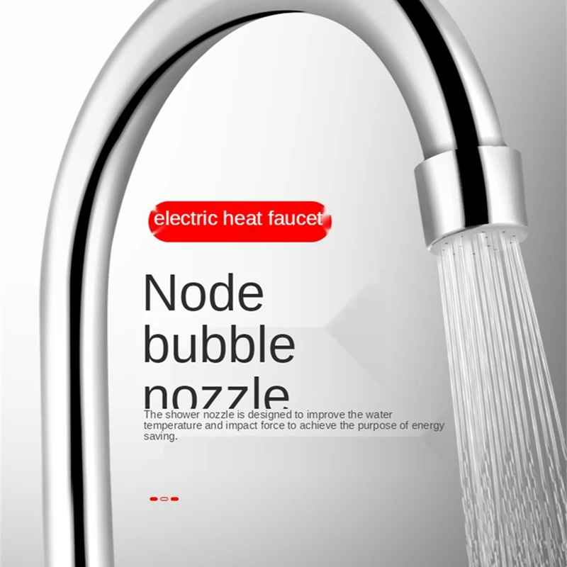 1 Piece Electric Kitchen Hot Water Faucet Heater Tap Cold Heating Faucet Tankless Water Heater EU Plug