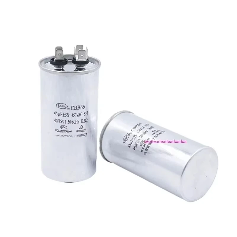 Supply CBB65 air conditioner compressor capacitor start capacitor 45UF