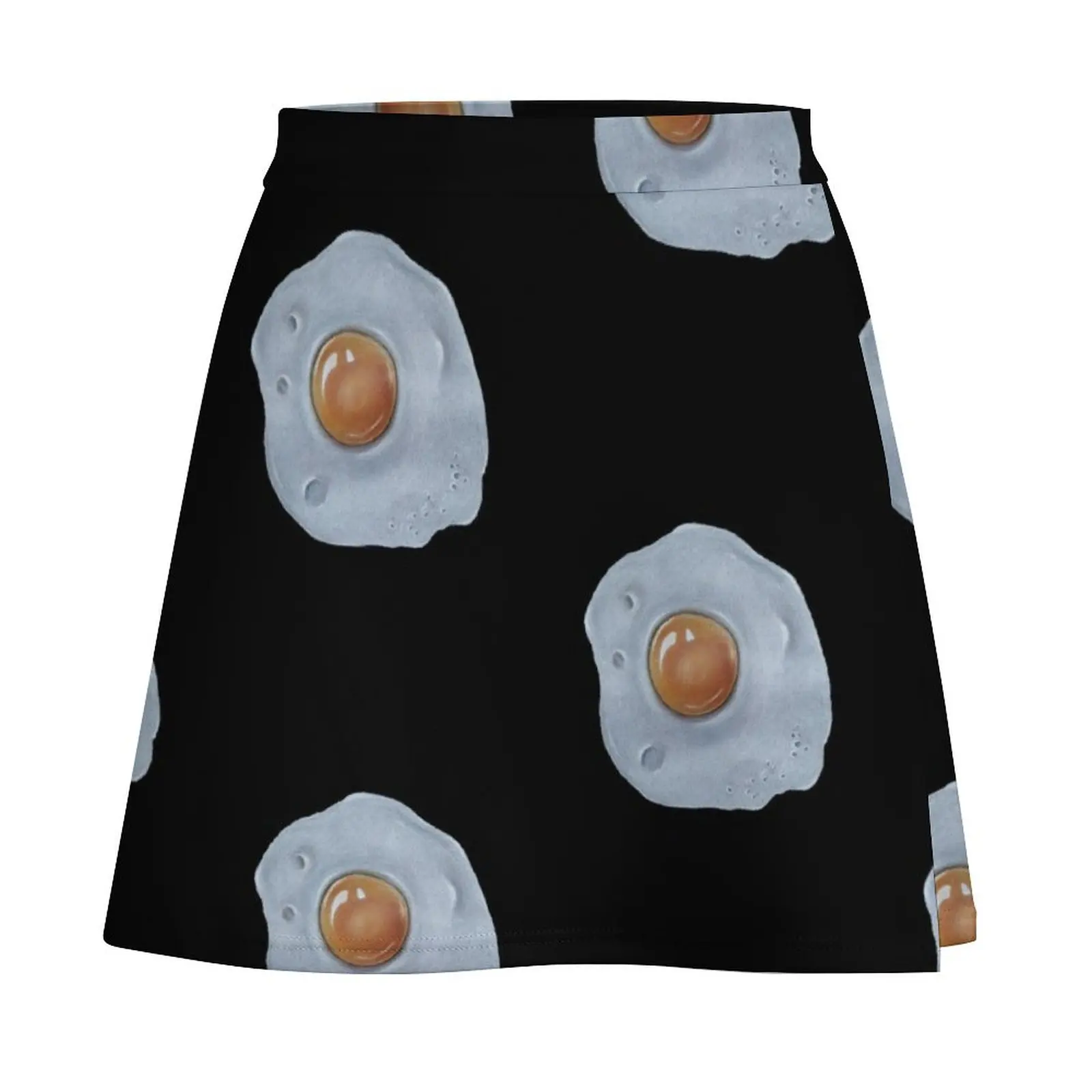 Fried egg drawn with colored pencils Mini Skirt skirts women summer 2024 mini denim skirt korean summer clothes