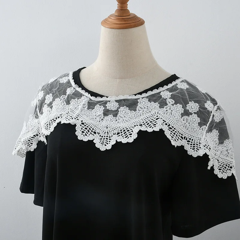 Koreanische Version Sonnencreme Spitze Hohl Haken Blume Spitze Kleinen Schal Vielseitig Kleine Leibchen Kurze Jacke Abdeckung für Frauen