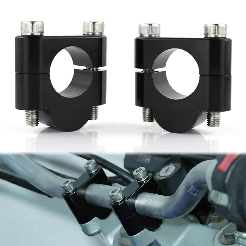 

Motorcycle Handlebar Riser Fat Mount Clamps 22mm 7/8" For Bajaj dominar 250 400 ROYAL ENFIELD Himalayan SCRAM 411 Interceptor650