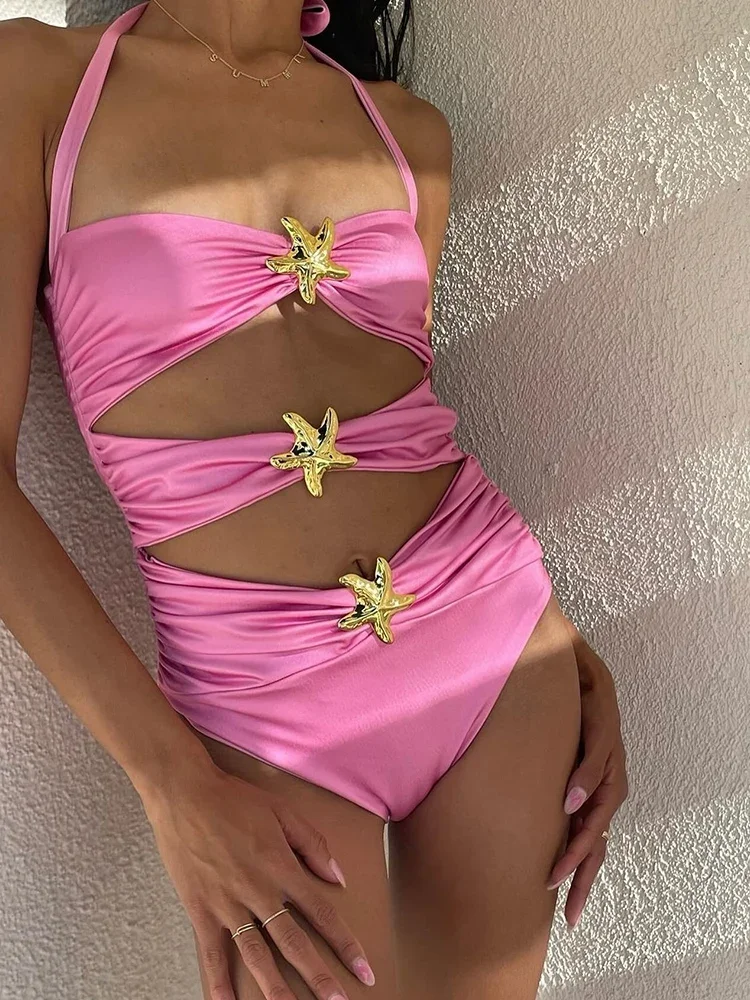 

Miyouj Hollow Out Bikini Set Two Piece Suit Women Swimsuit String Beachwear Low Waist Swimwear Sexy Bathing Suit Push Up Biquini