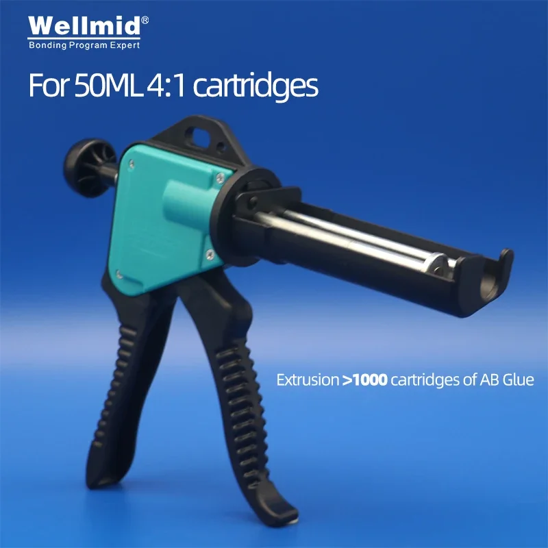 Pistolet manuel à cartouche AB 50ML 4:1, pour colle ab, pistolet à très longue durée de vie, distributeur de distribution de mélange, tige de poussée loctite, pistolet à colle ARALDITE