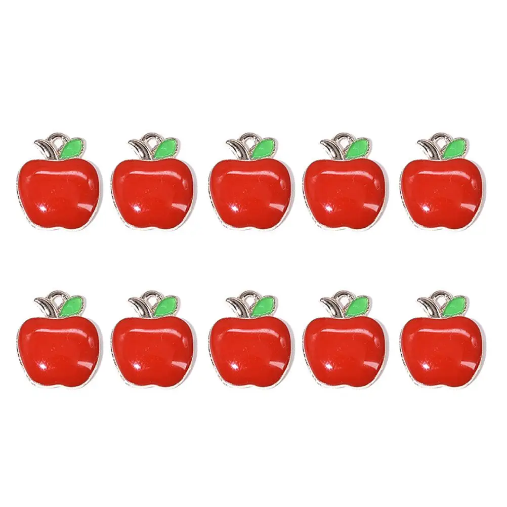 

40 Pcs Alloy Jewelry Accessories Durable Beautiful Fashion Decorations DIY Apple Pendants Necklace Making Materials